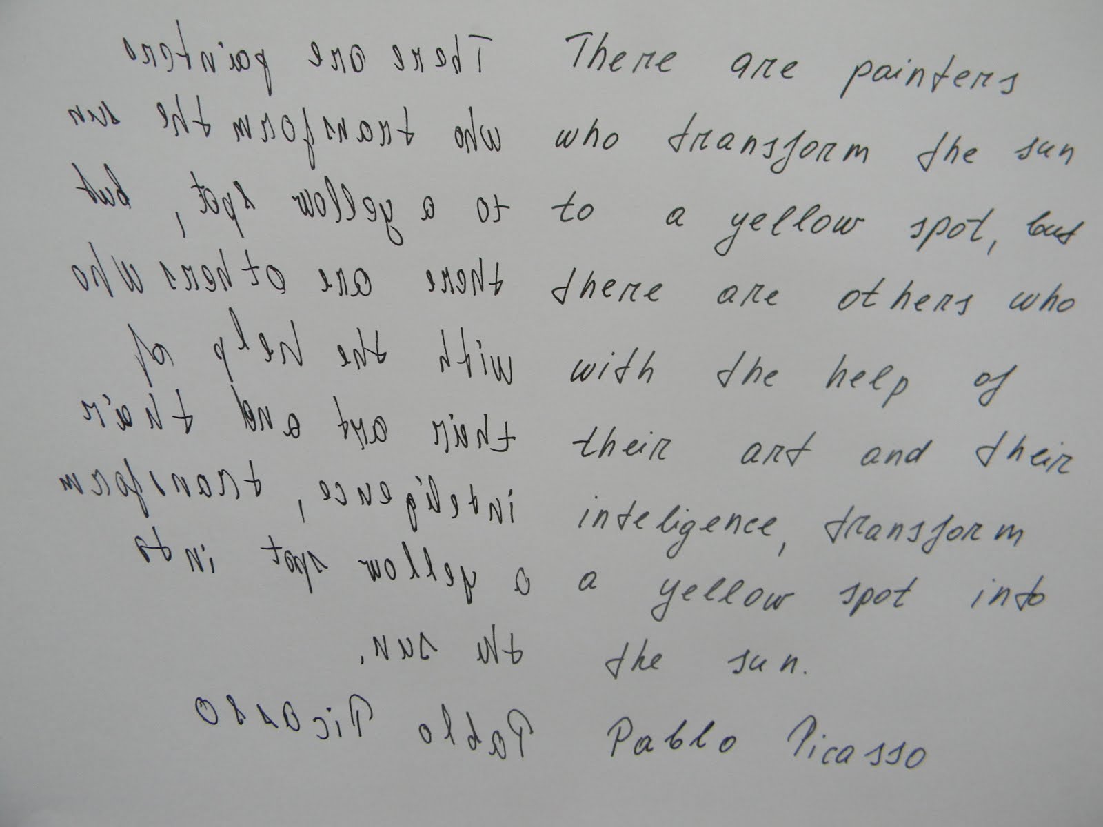 Vilma Gataveckiene My Mirror Writing