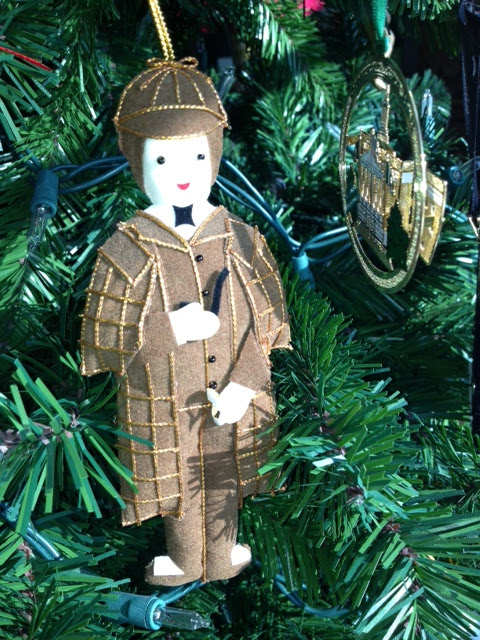 Tree Buddees 221B Baker Street Sherlock Holmes Christmas Ornament 