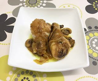 Chicken with beer and mustard sauce