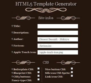 Tempat-tempat untuk membuat template blog - Template Generator Online