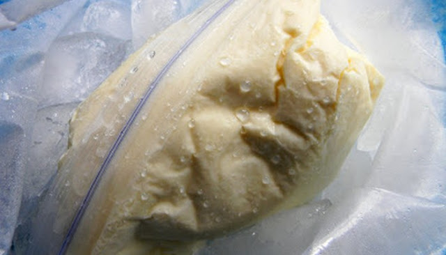 how to make homemade ice cream in a plastic bag without rock salt