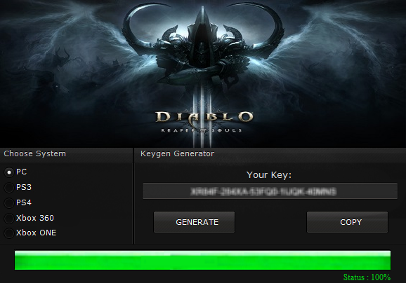 Diablo 3 product key