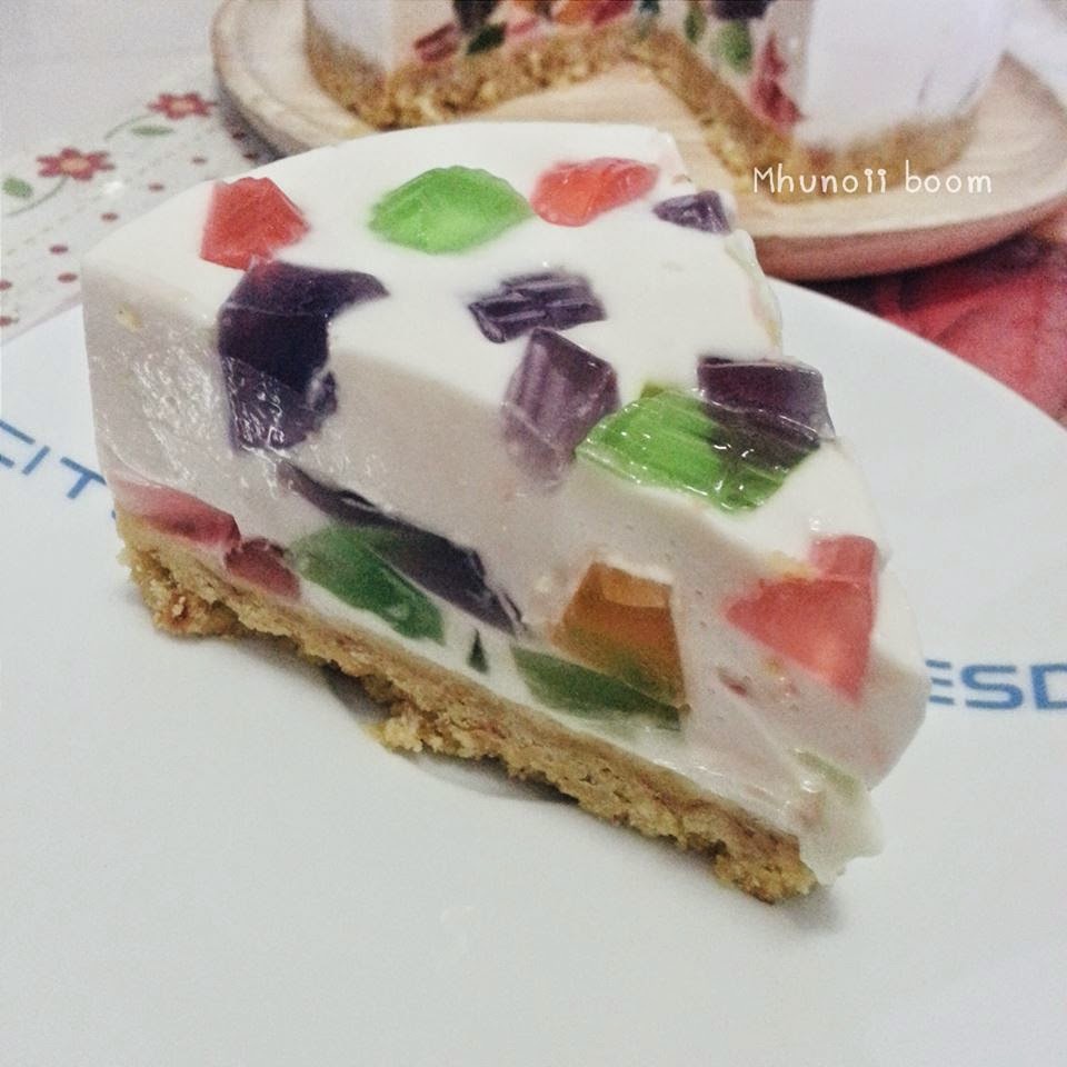 Yoghurt&jelly Mousse Cake โยเกิร์ตปีโป้มูสเค้ก