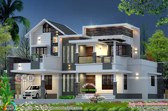 250 square meter 4 bedroom mixed roof house