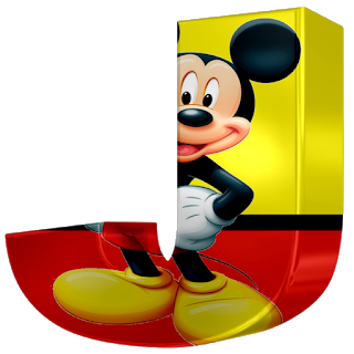 Abecedario 3D de Mickey.