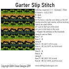 Garter Slip Knitting Stitch