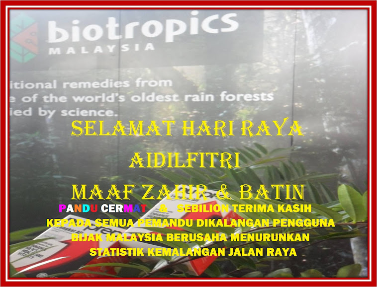 SELAMAT HARI RAYA AIDILFITRI MAAF ZAHIR & BATIN Tulus Ikhlas dari Biotropics Malaysia Berhad