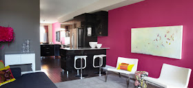 Ideas para decorar, diseñar y mejorar tu casa.: Paredes de Sala Color Rosa