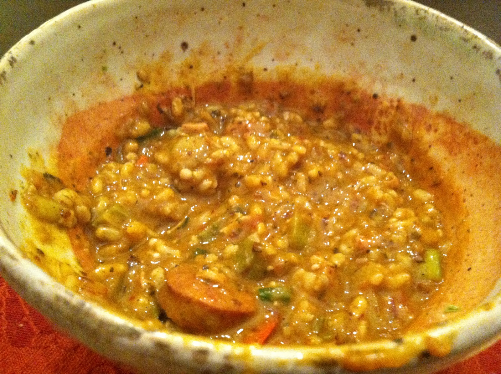 The Curried Cook Jumbalaya in a Cast Iron Pot