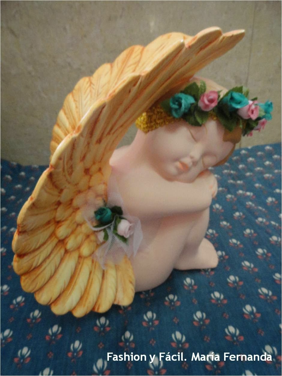 Fashion y Fácil DIY Entre Ángeles. Pintar ángeles en cerámica. Ángeles estilo Vintage (Between