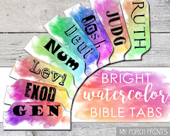 Watercolor Bible Tabs in my Etsy Shop
