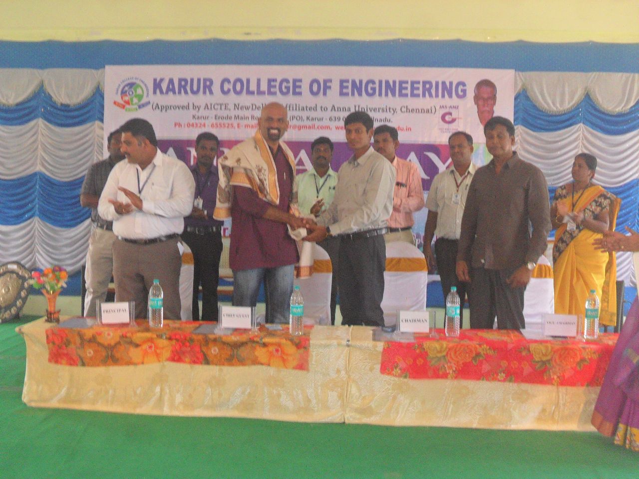 Chief Guest - Annual Day Celebrations -Karur College of Engineering