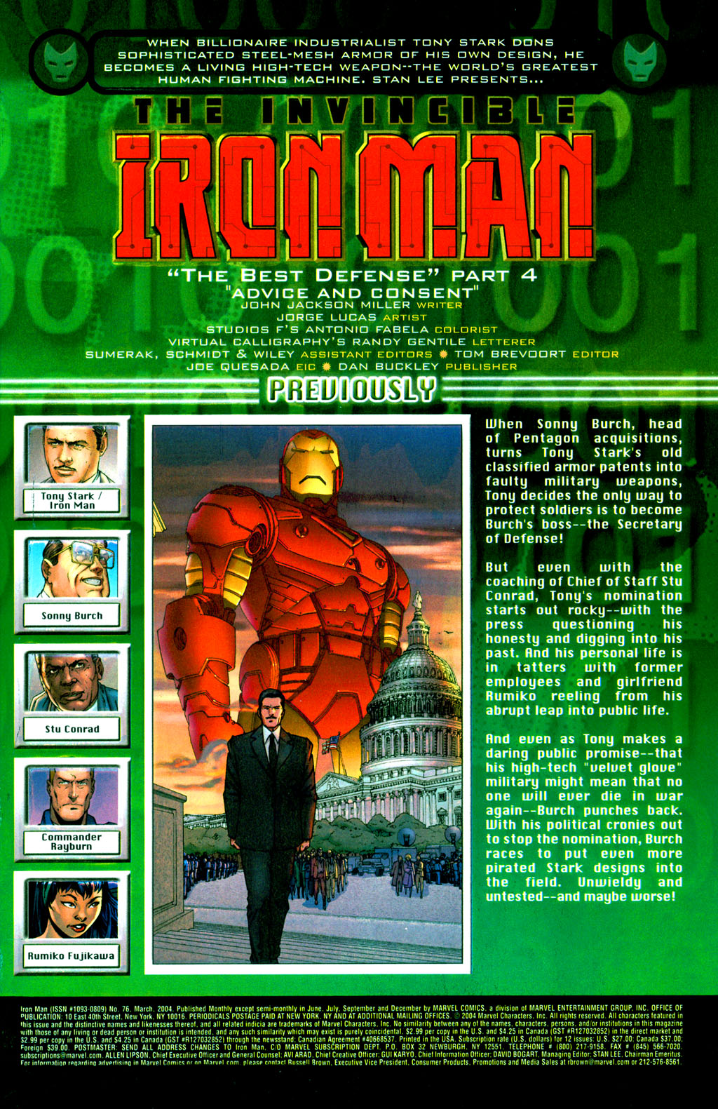 Read online Iron Man (1998) comic -  Issue #76 - 2