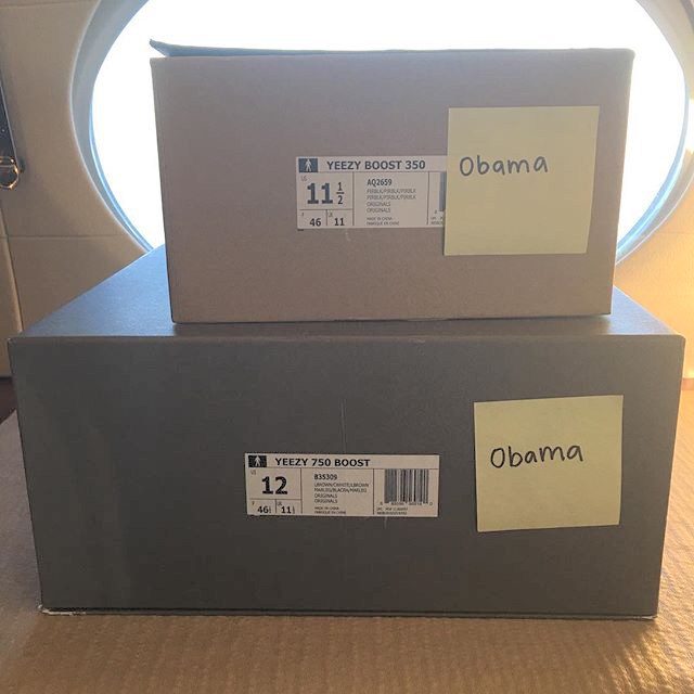 Kanye West Sends Yeezy Sneakers To Obama