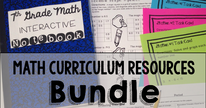Kelly McCown: 7th Grade Math Curriculum Resources BUNDLE