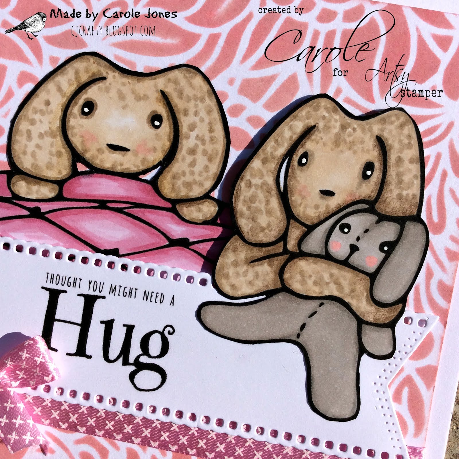 Craftilicious Creations * Artsystamper Bunny Hugs