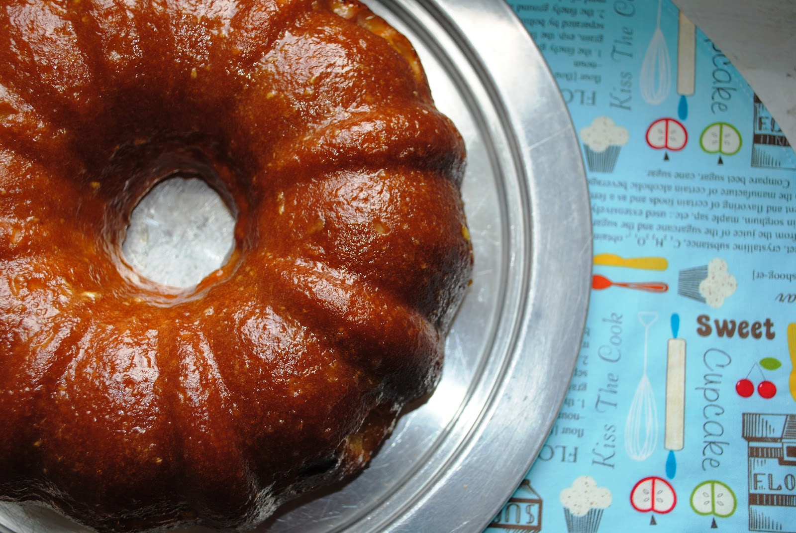Vanilla Peach Bundt Cake with Bourbon Peach Syrup NeighborFood