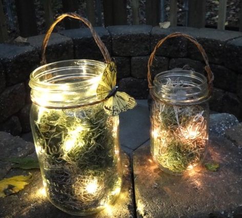 fireflies in jar at night. more.