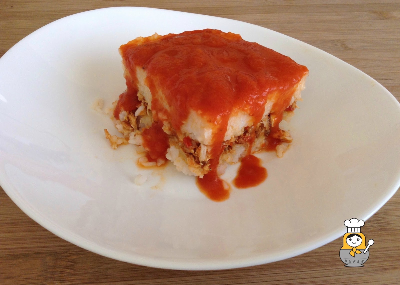 Pastel de arroz Vuelta y Vuelta