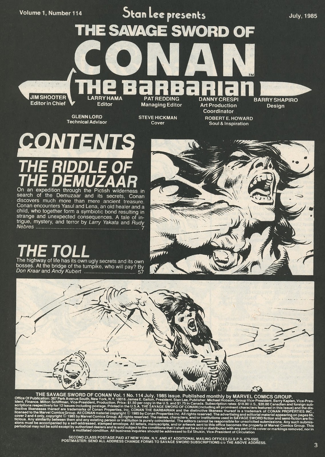 The Savage Sword Of Conan issue 114 - Page 3