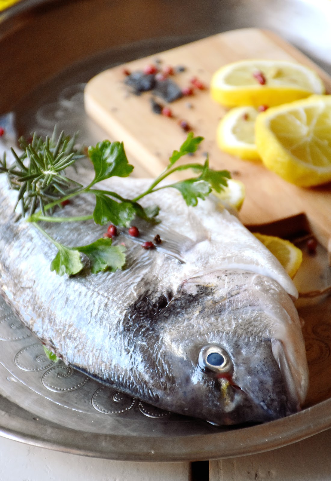 Dorada al horno — Chez Silvia