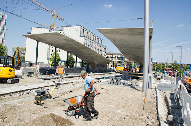Baustelle Tram-Station am Hauptbahnhof, M6, M8, M10, Invalidenstraße 53, 10557 Berlin, 03.08.2015
