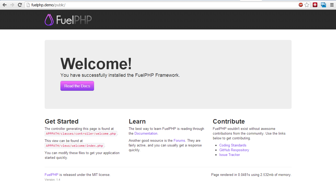 addu training Setting Up FuelPHP on your Server