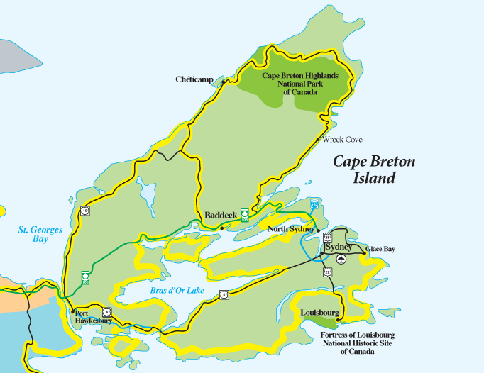 Printable Map Of Cape Breton