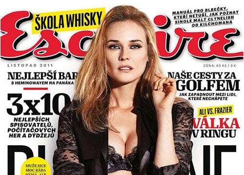 Diane Kruger on Czech Esquire Covers