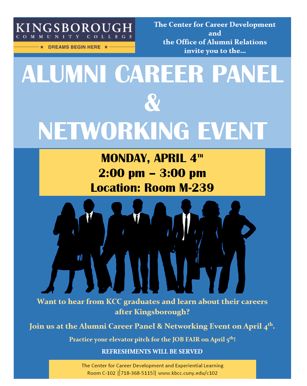 KCC Student Career Spotlight Alumni Career Panel & Networking Event