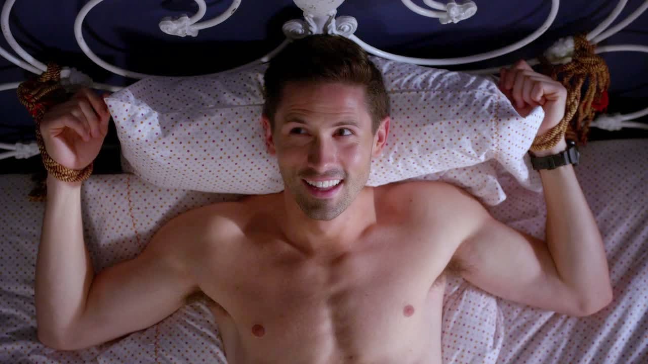 Season 10, Episode 6: "If the Shoe Fits". tied up to a bed from h...