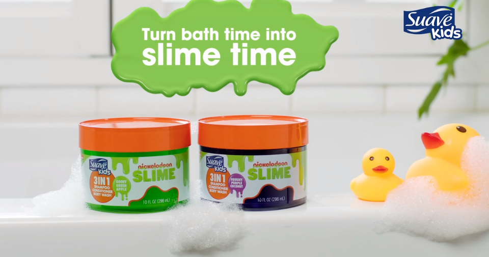 NickALive! Suave Kids Nickelodeon Slime Bath Time Products Commercial