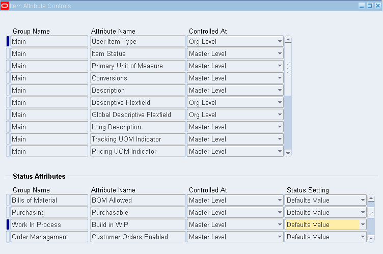 Vipul s Oracle Apps Blog Defining Attribute Controls Status Attributes