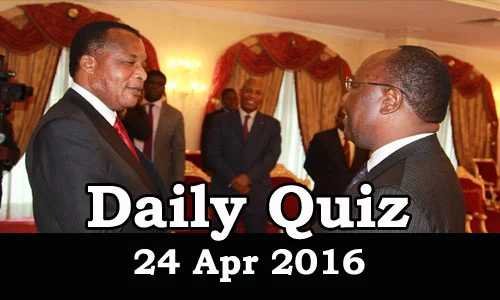 Daily Current Affairs Quiz - 24 Apr 2016