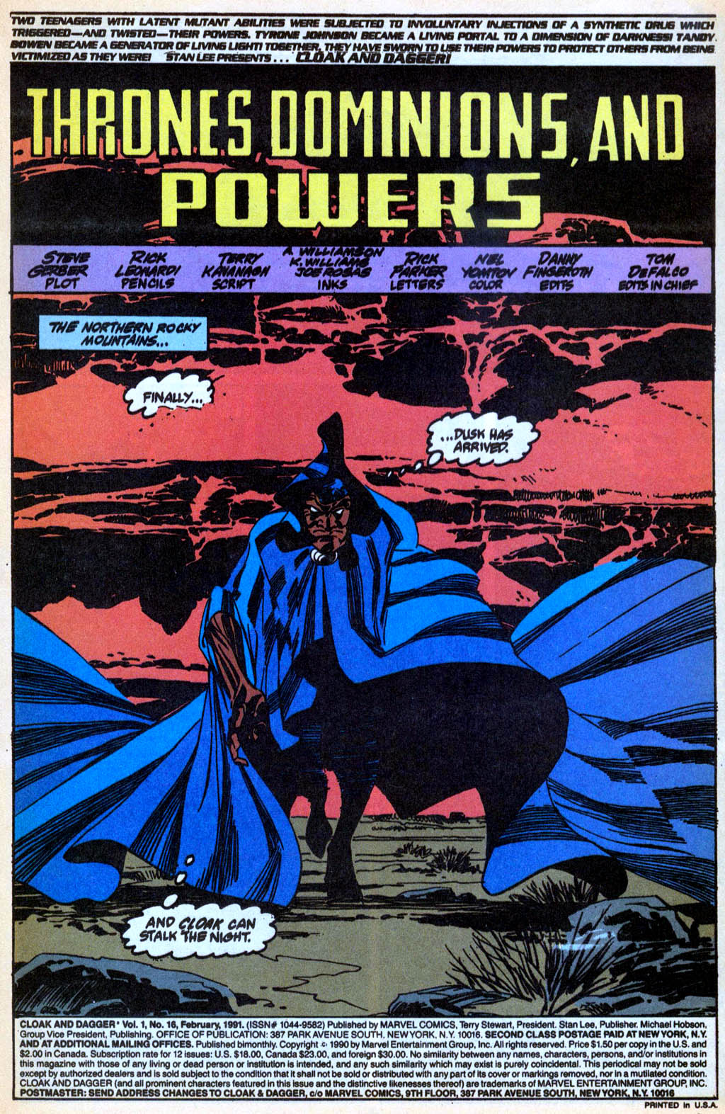 Read online Cloak and Dagger (1990) comic -  Issue #16 - 2