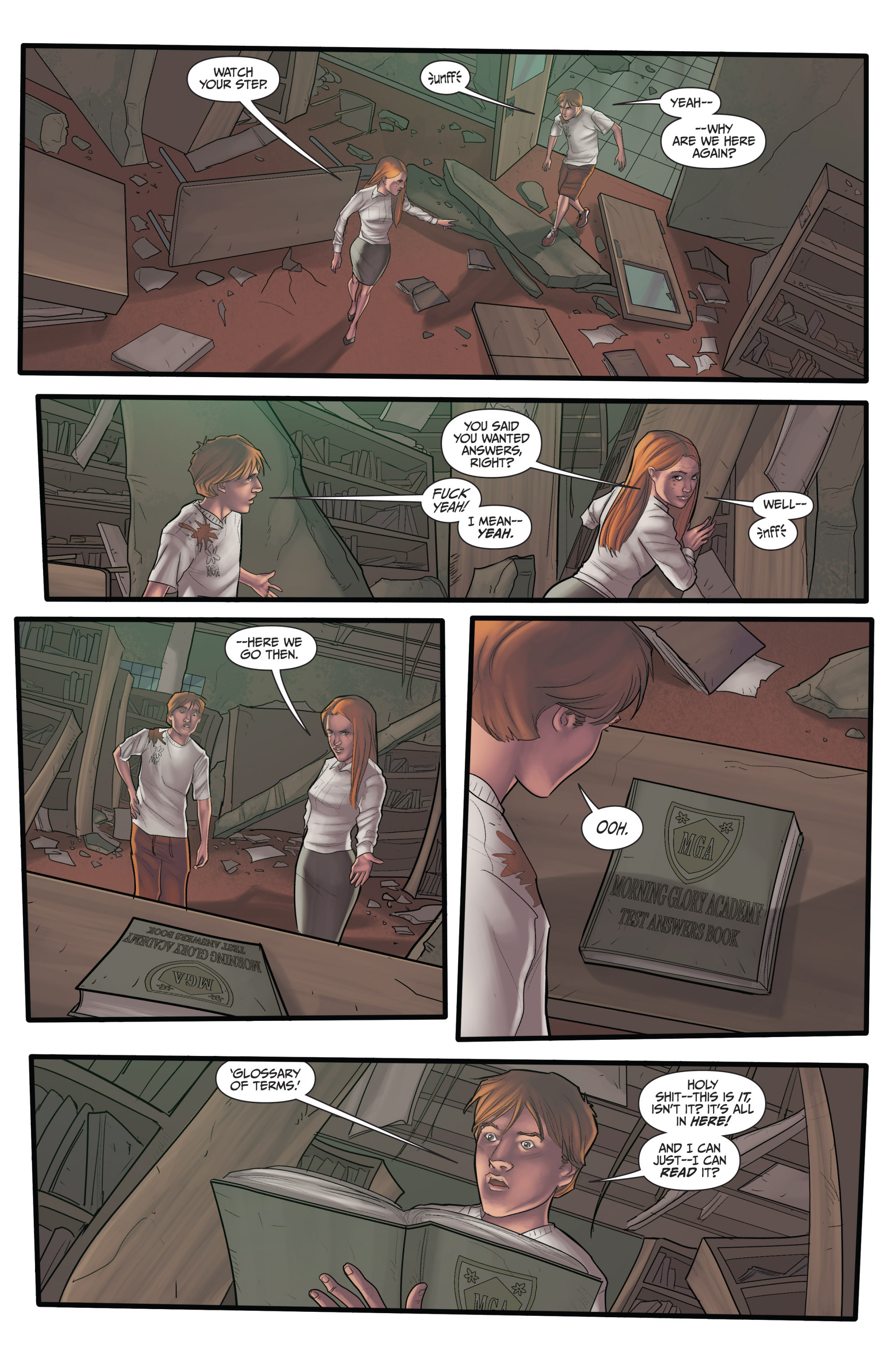 Read online Morning Glories comic -  Issue #28 - 20