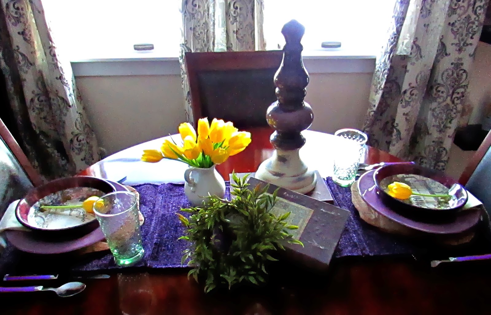 Pasta Dish Tablescape