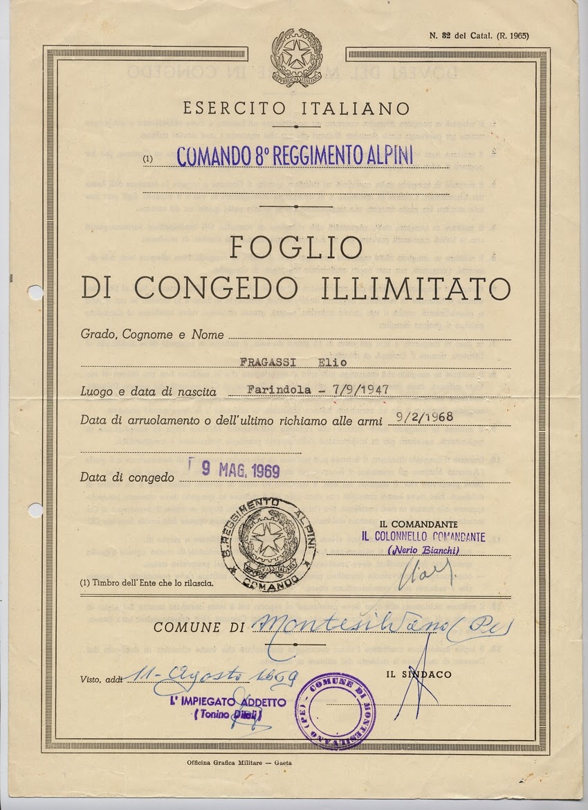 tonyface Il servizio militare obbligatorio