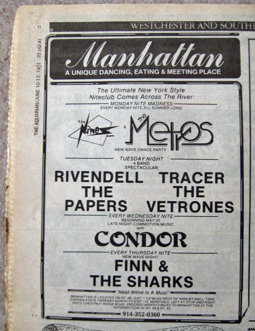 Manhattan band line up 1981