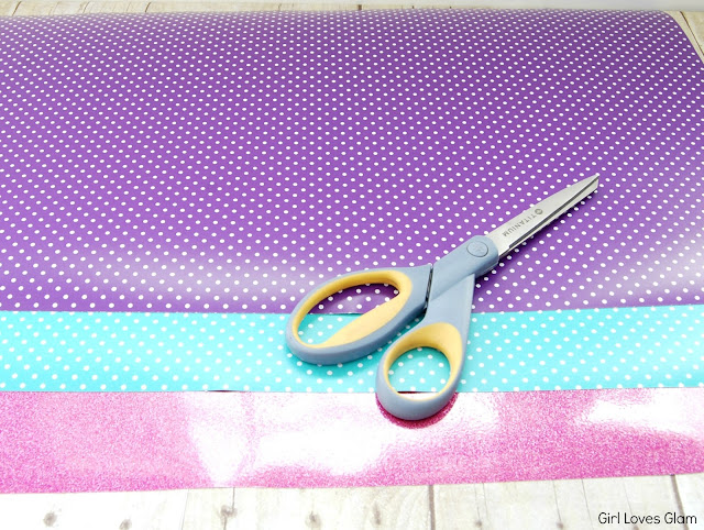 Vinyl decor without using a vinyl cutter #vinyl #expressions #polka #dot #glitter