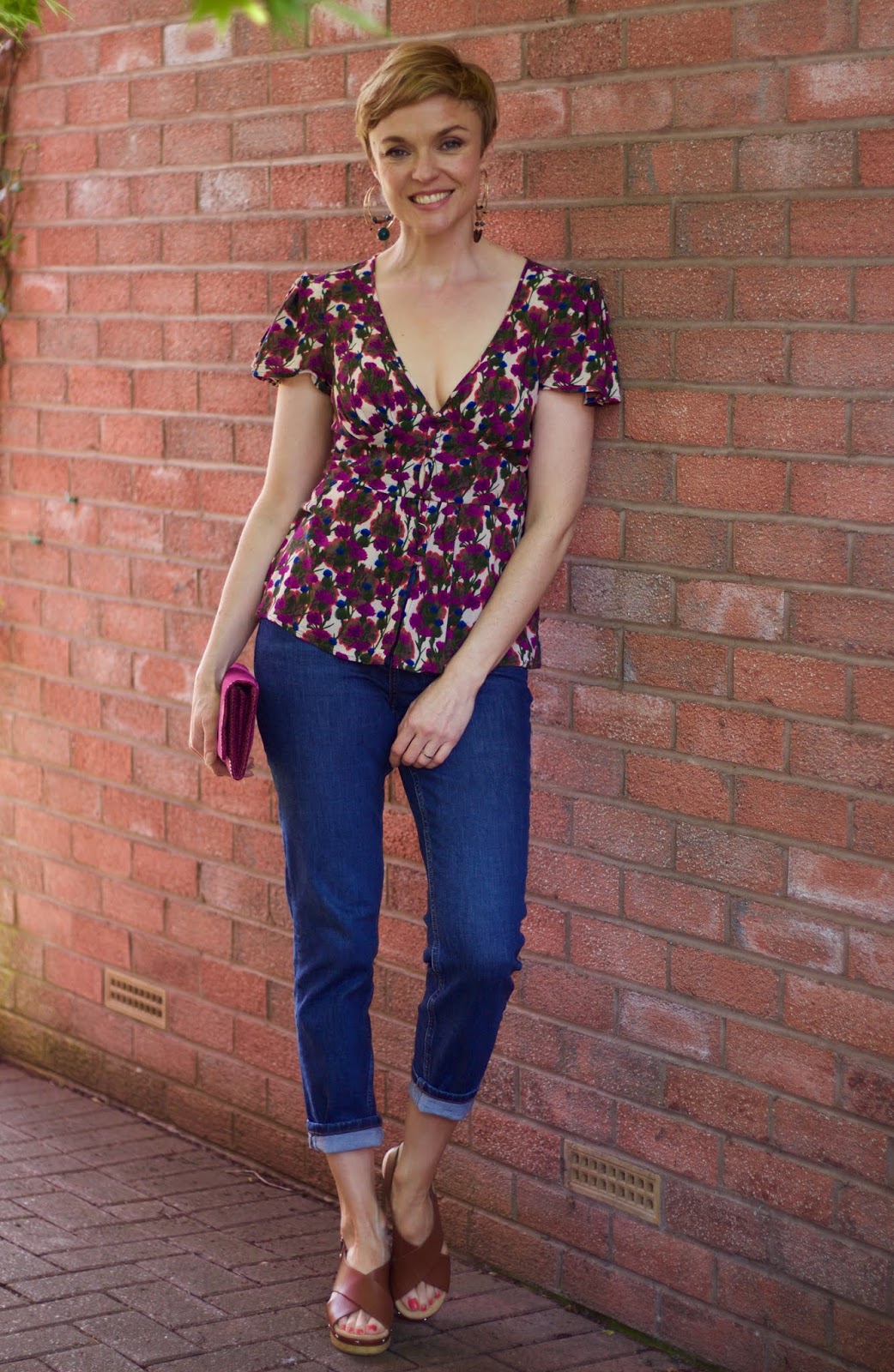 Topshop Tea Blouse and Orson jeans, over 40 | Fake Fabulous