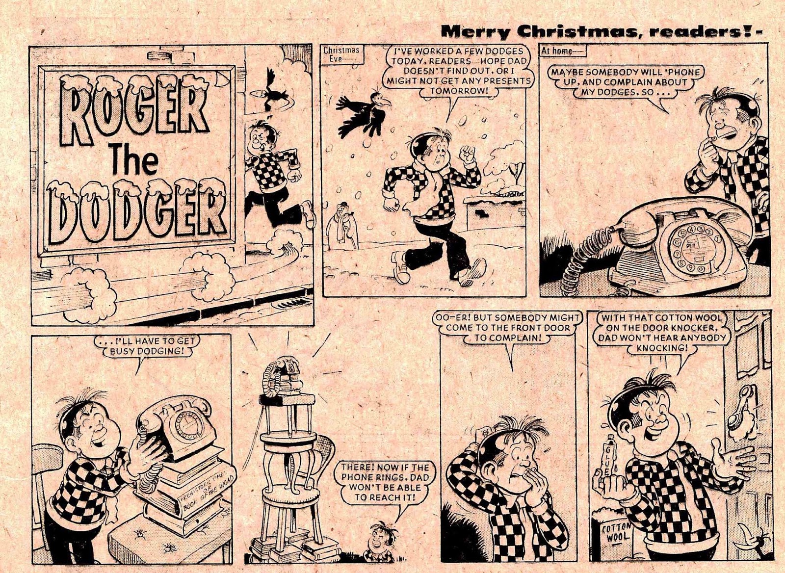 Peter Gray's Comics and Art The first two Roger the Dodgers by Frank