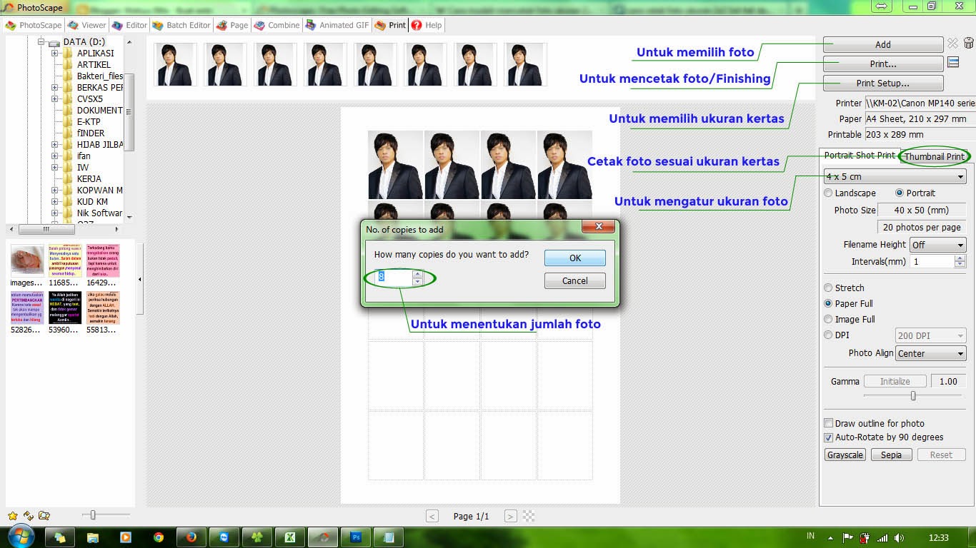 PhotoScape: Cara Mudah Cetak Foto 3x4, 4x6, KTP, dan 