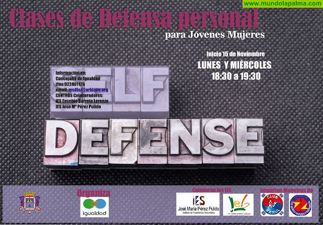 El Ayuntamiento de Los Llanos de Aridane organiza un curso intensivo de defensa personal para mujeres