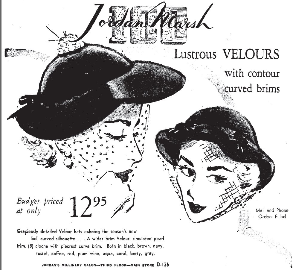 Shopping Days In Retro Boston A Jordan Marsh Hat Mystery Solved...plus