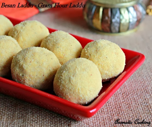 Aromatic Cooking Besan Laddu, Bengal Gram Flour Laddu