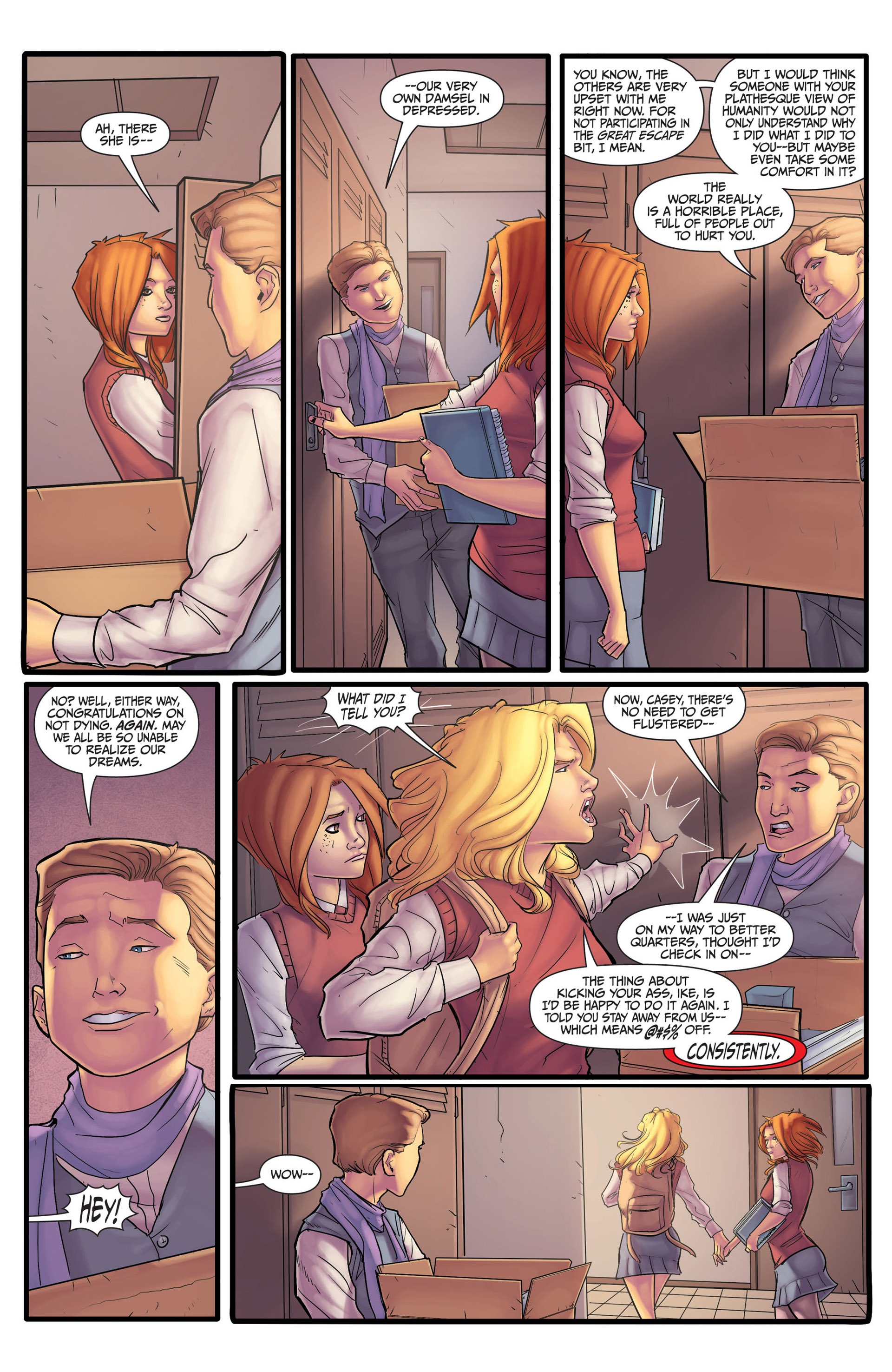 Read online Morning Glories comic -  Issue #11 - 19