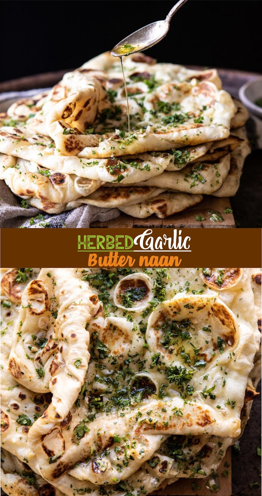Herbed garlic butter naan EAT