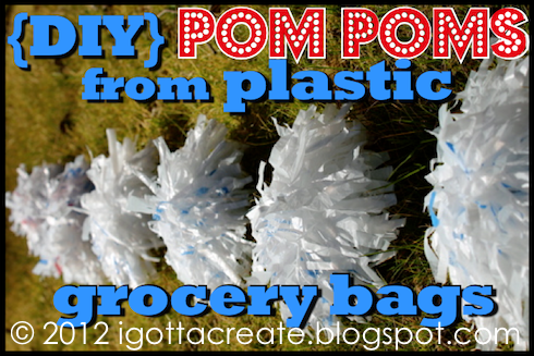 Gotta PomPoms Plastic Bags Tutorial