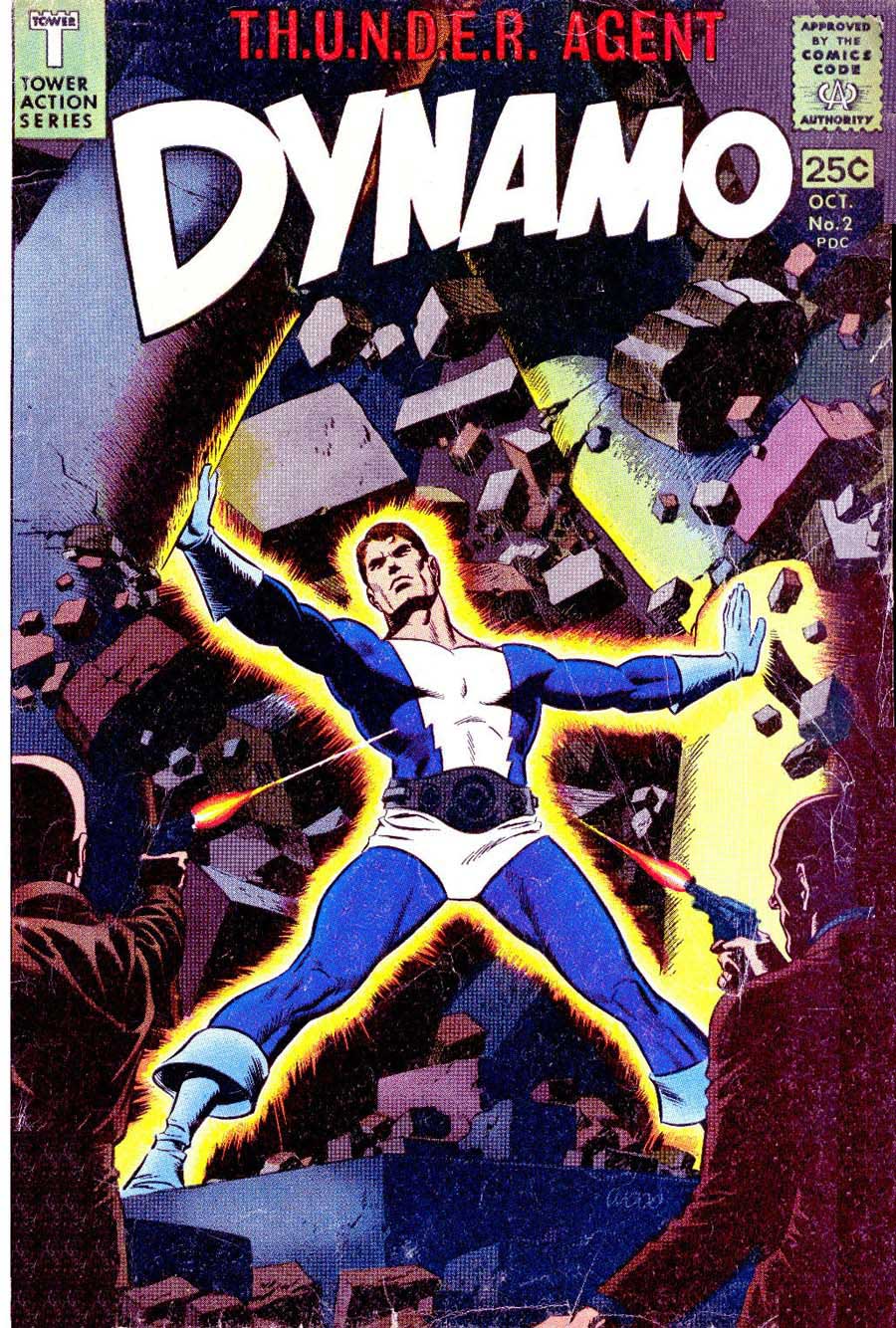 Dynamo v1 #2 tower 1960s silver age comic book cover art by Wally Wood